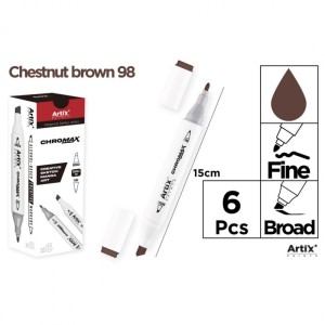 MARKER Z DWOMA KOŃCÓWKAMI CHESTNUT BROWN 98