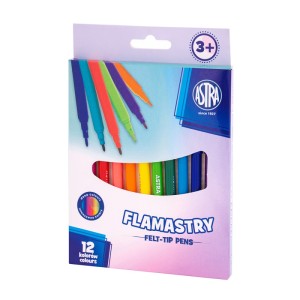 FLAMASTRY OKRĄGŁE CX ASTRA PASTEL LINE 12kol.