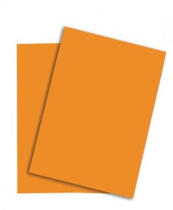 PAPIER KSERO RAINBOW A4 80g.100ark.NEON.POMARAŃCZ.