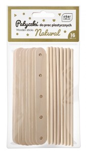 ZESTAW PATYCZKÓW DO PRAC PLASTYCZNYCH 16szt.