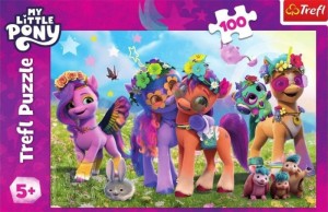 Puzzle 100 - Zabawne Kucyki !!