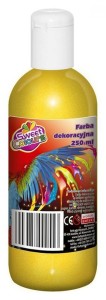 FARBA PLAKATOWA 250ML.BROKATOWA ZŁOTA