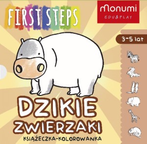 KSIĄŻECZKA KOLOROWANKA DZIKIE ZWIERZAKI