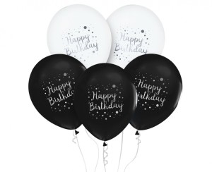 BALONY HAPPY BIRTHDAY 12" 5szt.