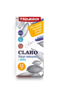 HEYKKA DŁUGOPIS WYMAZYWALNY CLARO NIEBIESKI