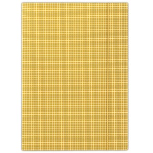 Teczka z gumką DONAU, karton, A4, 400gsm, 3-skrz., pomarańczowa w kratę