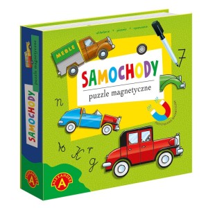 PUZZLE MAGNETYCZNE, UKŁADANKA - SAMOCHODY!