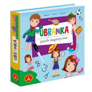 PUZZLE MAGNETYCZNE, UKŁADANKA - UBRANKA !