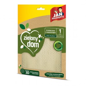 ŚCIERECZKA Z MIKROFIBRY ZIELONY DOM