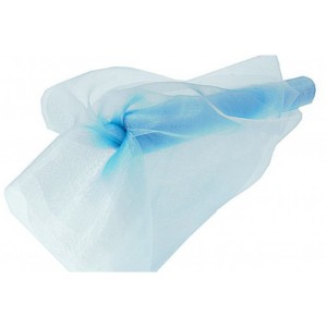 ORGANZA NIEOBSZYWANA MIĘKKA 40CM/8,1MB BŁĘKITNA