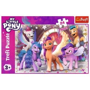 Puzzle 24 Maxi - Wesoły dzień kucyków !!