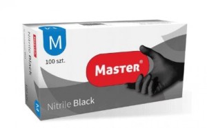 MASTER RĘKAWICE DIAG.NITR."M" S-417 /100/ CZARNE