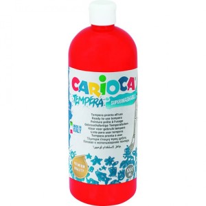FARBA CARIOCA TEMPERA N 1000 ml CZERWONA