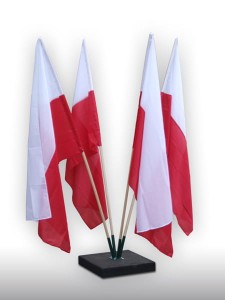Stojak flagowy zewnętrzny czteroramienny