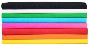 BIBUŁA MARSZCZONA 25X200CM /8/ MIX 8 KOL.BASIC