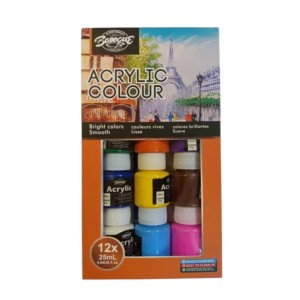 FARBY AKRYLOWE 12KOLx25ml