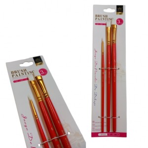 PĘDZLE 104 PŁASKIE KOMPLET 3 szt