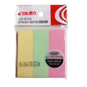 KARTECZKI SAMOPRZYLEPNE 3szt 25x76 3KOLORY