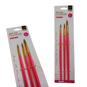 PĘDZLE 102 OKRĄGŁE KOMPLET 3 szt