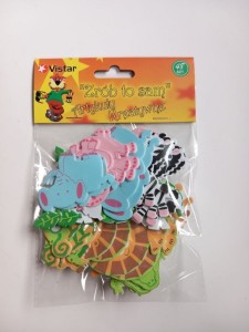 ART. KREATYWNY NAKLEJKI Z PIANKI SAFARI 2