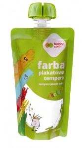 FARBA PLAKATOWA TEMPERA 100ml BIAŁA HAPPY COLOR