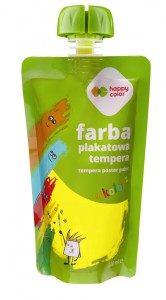 FARBA PLAKATOWA TEMPERA 100ml ŻÓŁTA HAPPY COLOR