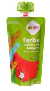 FARBA PLAKATOWA TEMPERA 100ml CZERWONA HAPPY COLOR