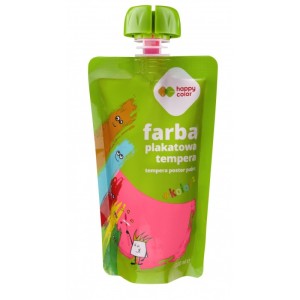 FARBA PLAKATOWA TEMPERA 100ml RÓŻOWA HAPPY COLOR