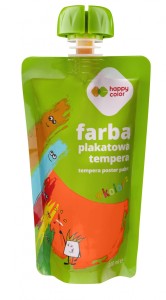 FARBA PLAKATOWA TEMPERA 100ml POMARAŃCZOWA HAPPY COLOR