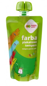 FARBA PLAKATOWA TEMPERA 100ml ZIELONA HAPPY COLOR