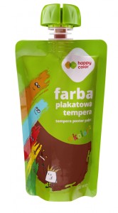 FARBA PLAKATOWA TEMPERA 100 ml BRĄZOWA