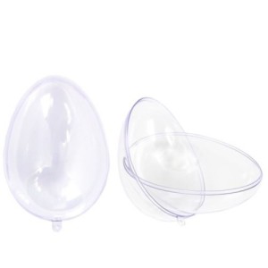 JAJO PLASTIKOWE AKRYLOWE 2 POŁÓWKI 12cm 10szt.