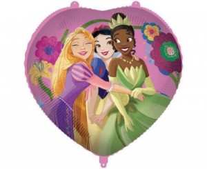 BALON FOLIOWY SERCE PRINCESS LIVE YOUR STORY 46cm.