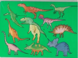 KIN SZABLON 9820/14 DINOZAURY - DINO