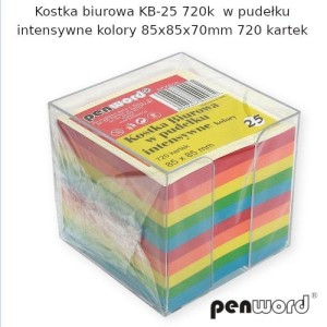 KOSTKA BIUROWA KB-25 720K W PUDEŁKU KOL. 85X85X70