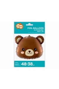 BALON FOLIOWY MIŚ 48x38cm.GŁOWA