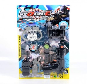 ZESTAW POLICYJNY + AKCESORIA POLICE 0723