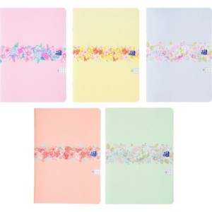 ZESZYT OXFORD FLOWERS A5 60K.KRATKA /5/