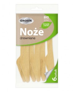 GROSIK NOŻE DREWNIANE 6szt.
