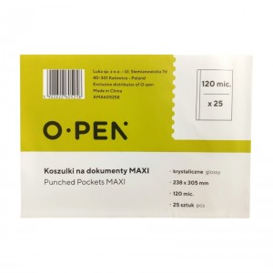 KOSZULKI NA DOKUMENTY MAXI 238x305 120mic/25szt/
