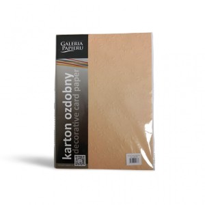 KARTON OZD. A4 220g NATURE CIEMNOBEŻ.Z TŁOCZ.20ark