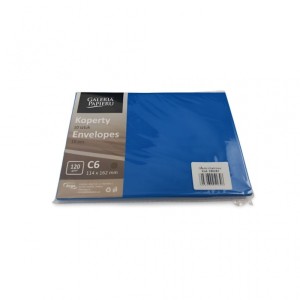 KOPERTA OZD.C6 120gr.GŁADKI CHABROWY K /10/