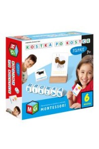 MONTESSORI ZABAWKA EDUK KOSTKA PO KOSTCE PISANIE
