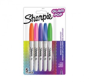 ZESTAW MARKERÓW PER. SHARPIE FINE GLAM POP 5 KOL.