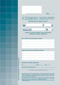 DZIENNIK BUDOWY A4 120str.