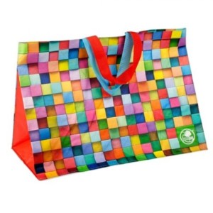 TORBA LAMINOWANA PP KOLOROWA KOSTKA 55x40x30