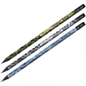 BERLINGO OŁÓWEK Z CZARNEGO DREWNA "MILITARY" HB