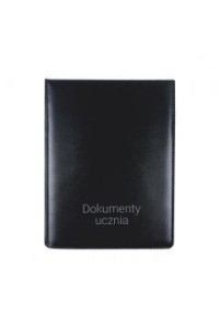OKŁADKA NA DOKUMENTY UCZNIA PION CZARNA /10/