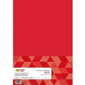 ARKUSZE PIANKOWE A3 5ark.CZERWONE HAPPY COLOR