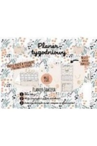 PLANER TYGODNIOWY KOT PATTERN
